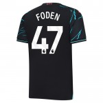 Günstige Fußballtrikots Manchester City Foden 47 Kinder 3rd trikot 2023-24 Kurzarm